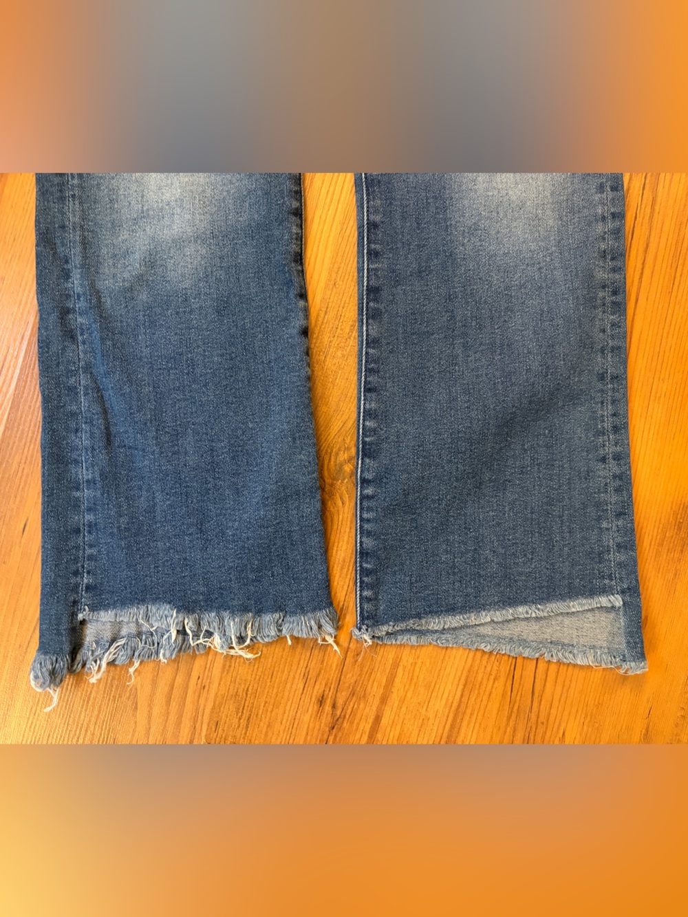 MOTHER Insider Crop Step Fray Jeans Sweet and Sassy Wash 30 - Picture 4 of 15